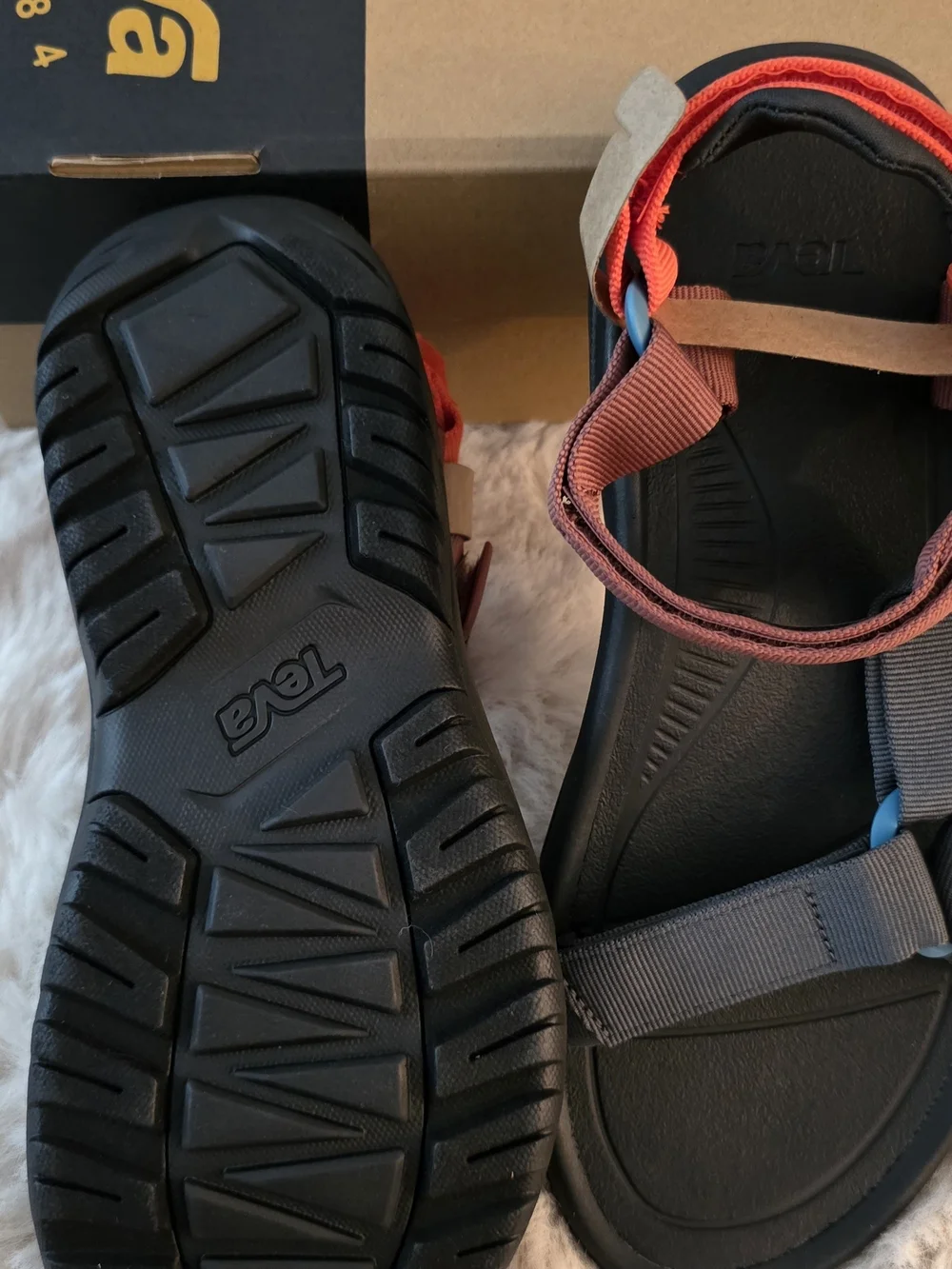 Teva Men's Black & Rust Universal Sandal - Adjustable Straps